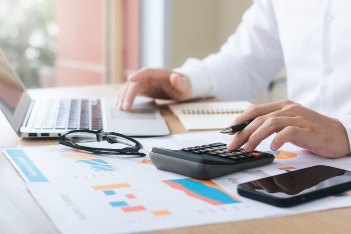 An individual taxpayer estimating his taxes on the graduated income tax system.